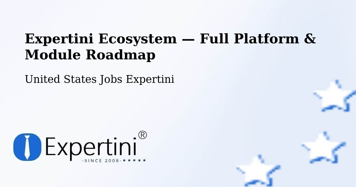 Expertini Ecosystem — Full Platform & Module Roadmap – Blair